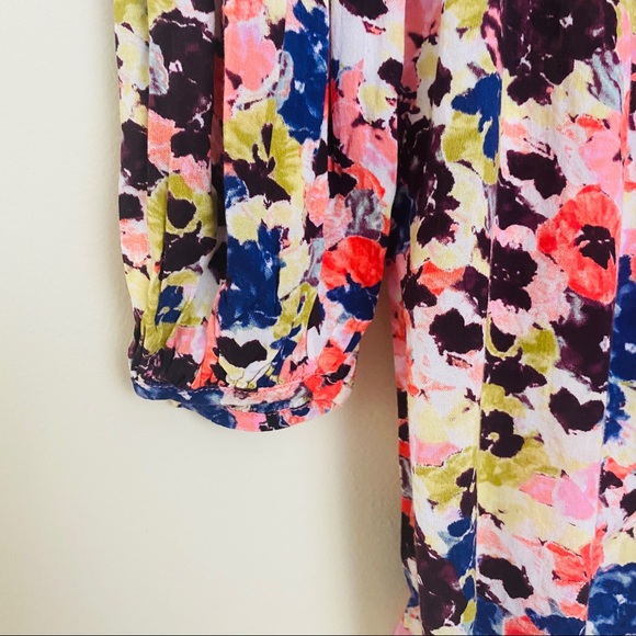 Anthropologie Maeve Pansy Field Peasant Boho Top - Picture 9 of 13